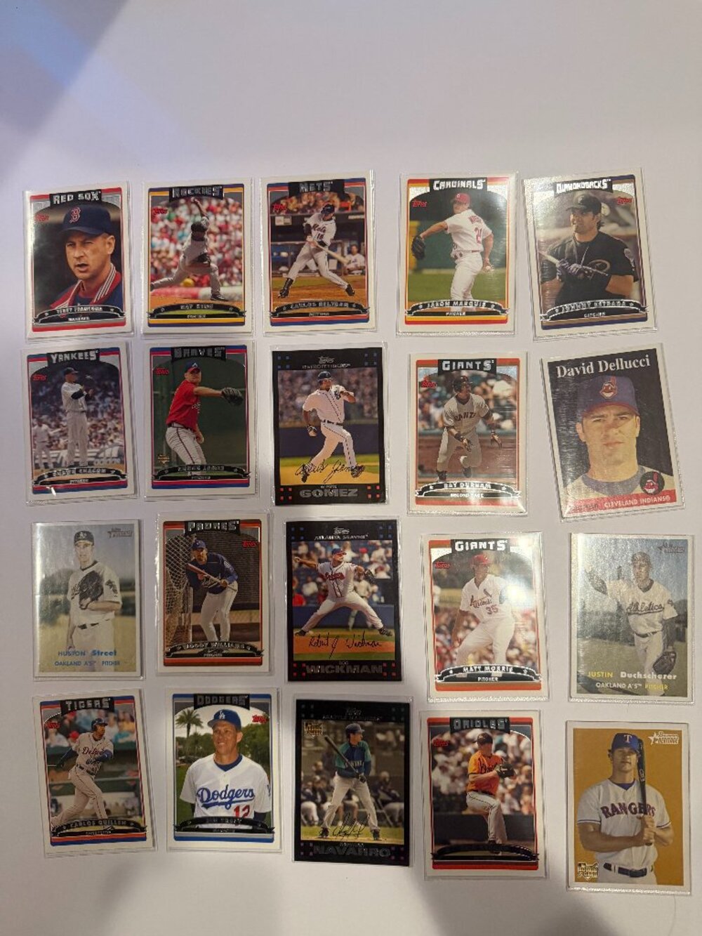 Bulk Baseball Cards Lot 20, 2006 - 2007 Mint Condition Never Used